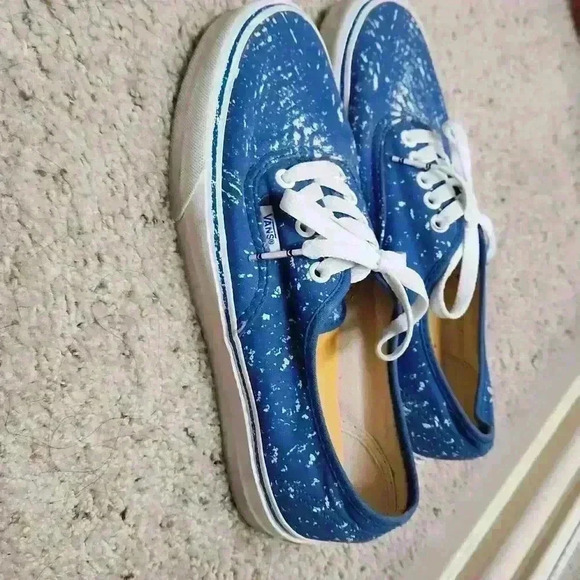 Vans Authentic X Crayola Blue Scribble Mens Size 7/ Wmns Size 8.5 - Picture 2 of 4